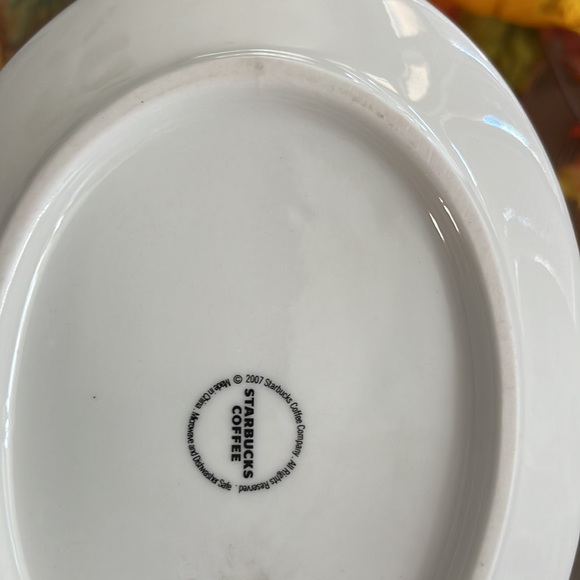 Starbucks Holiday Collectible w Penguin Skiing in Snow. Espresso Cup & Saucer - Picture 5 of 6